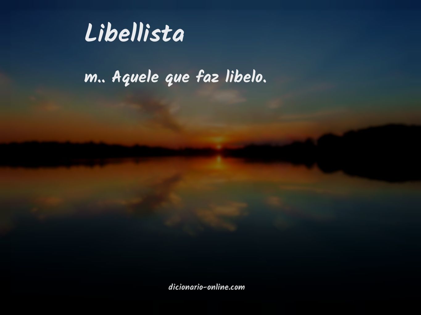 Significado de libellista