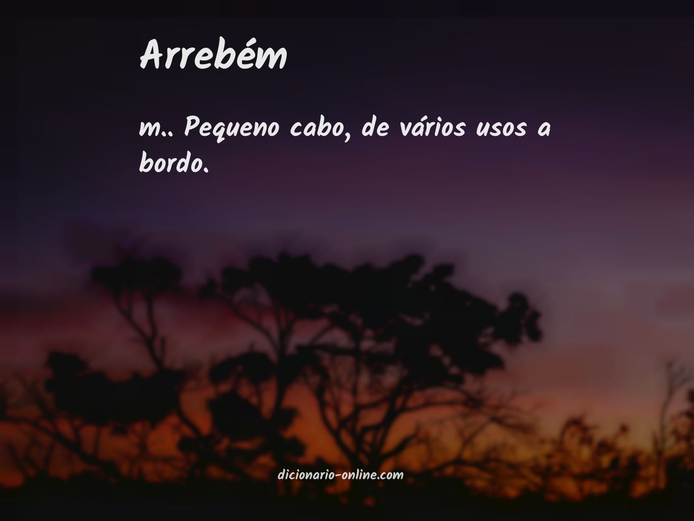 Significado de arrebém