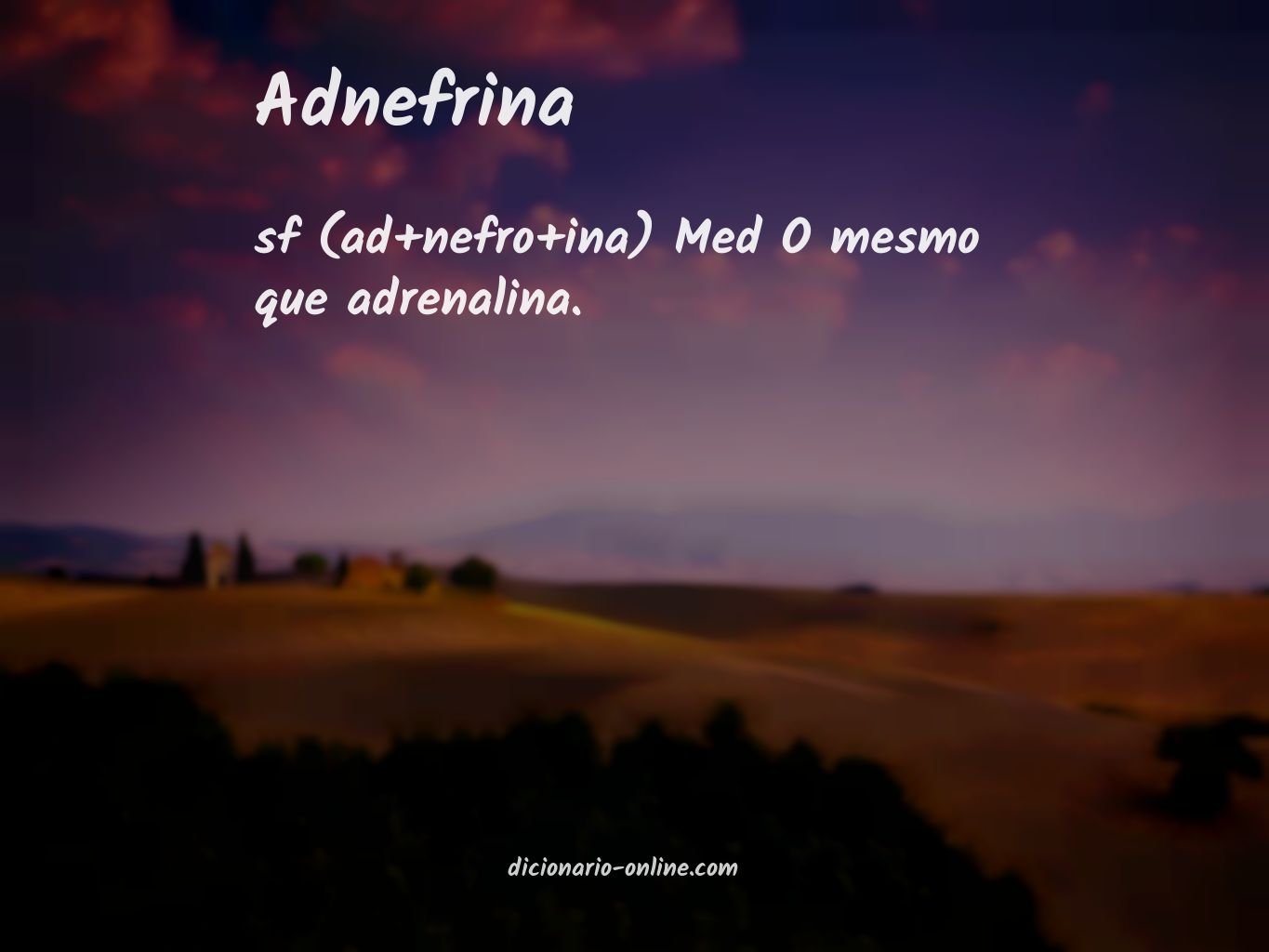 Significado de adnefrina