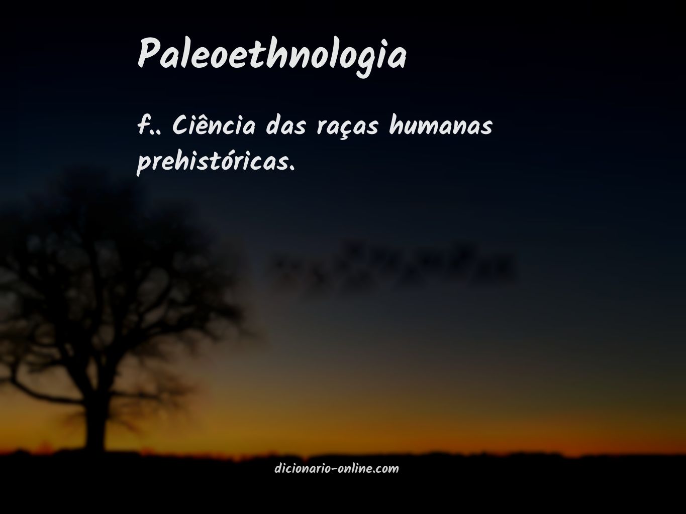 Significado de paleoethnologia