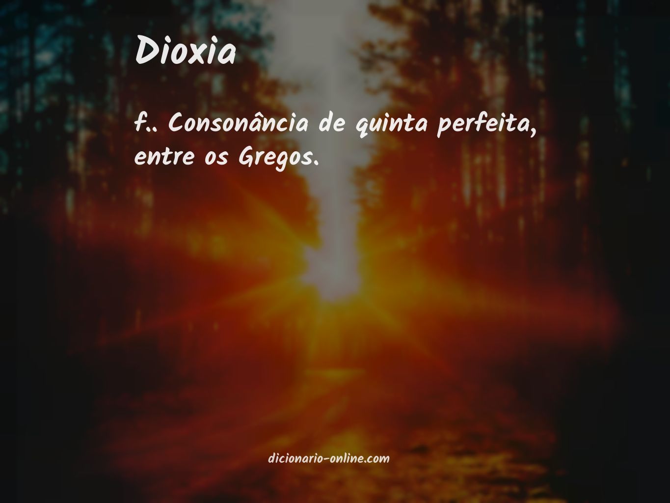 Significado de dioxia