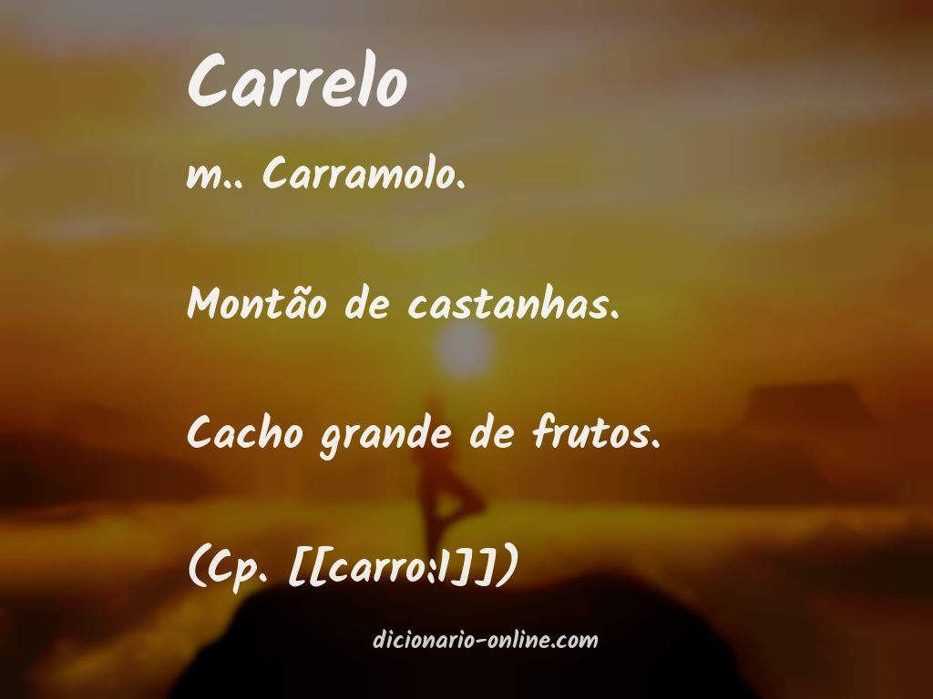 Significado de carrelo