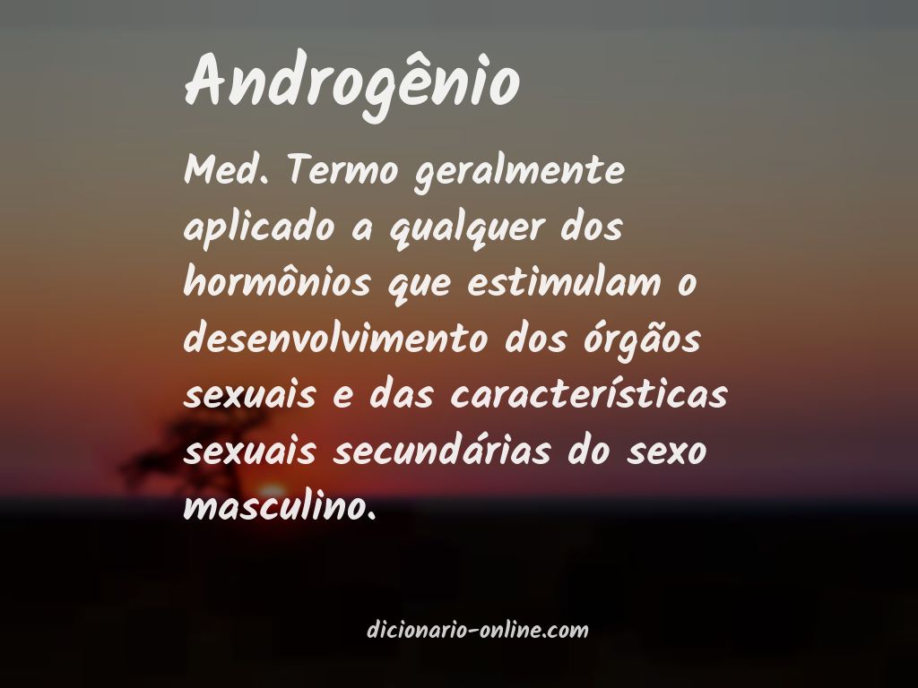 Significado de androgênio