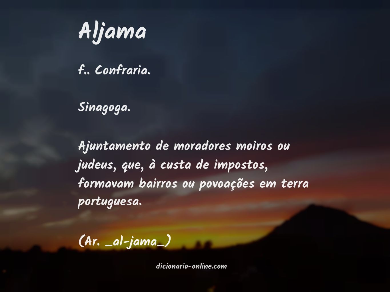 Significado de aljama