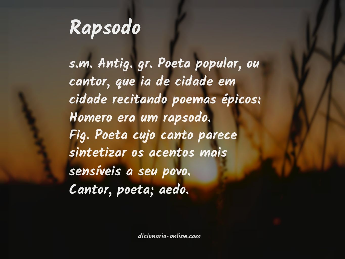 Significado de rapsodo