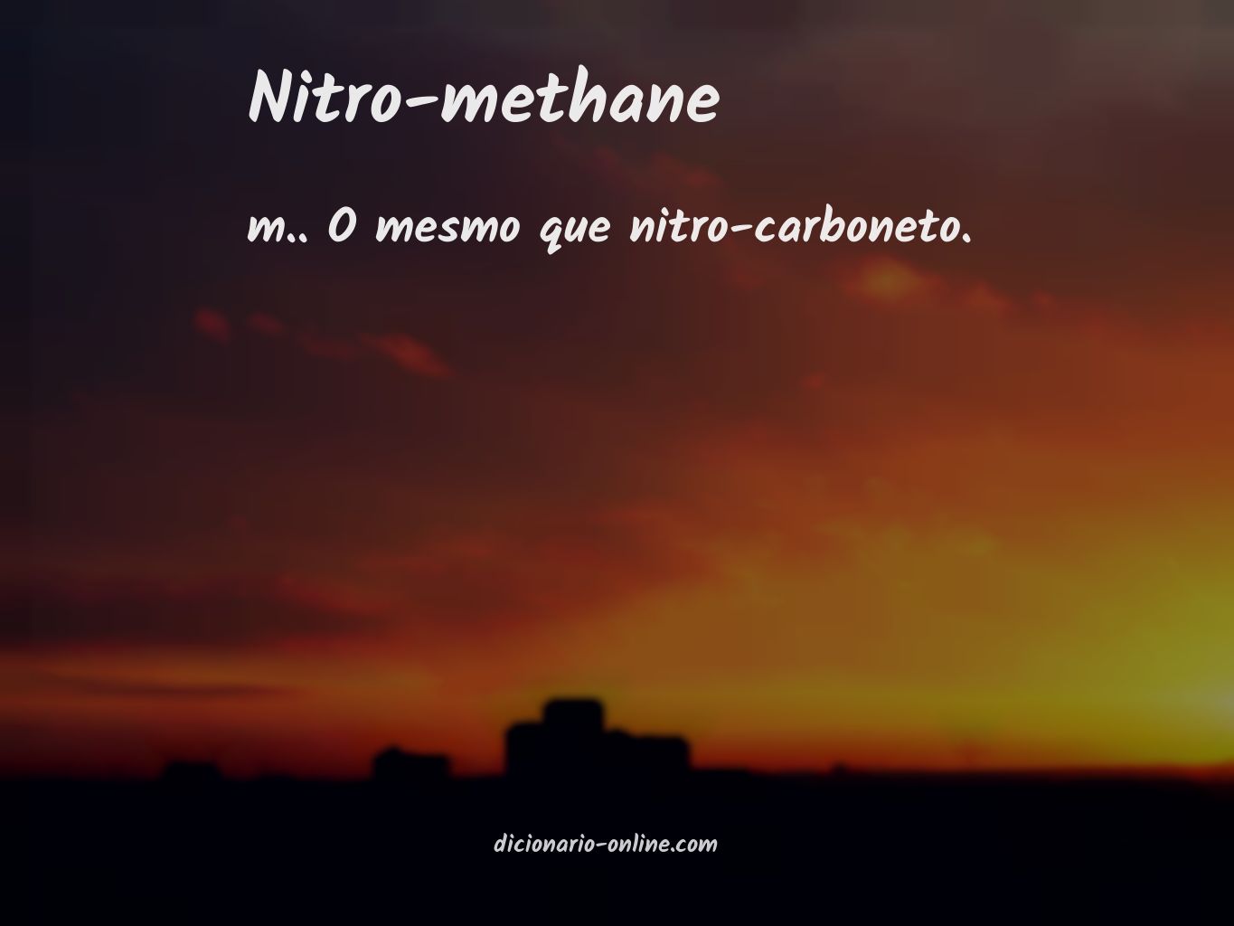 Significado de nitro-methane