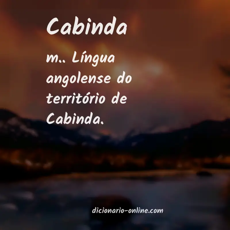 Significado de cabinda