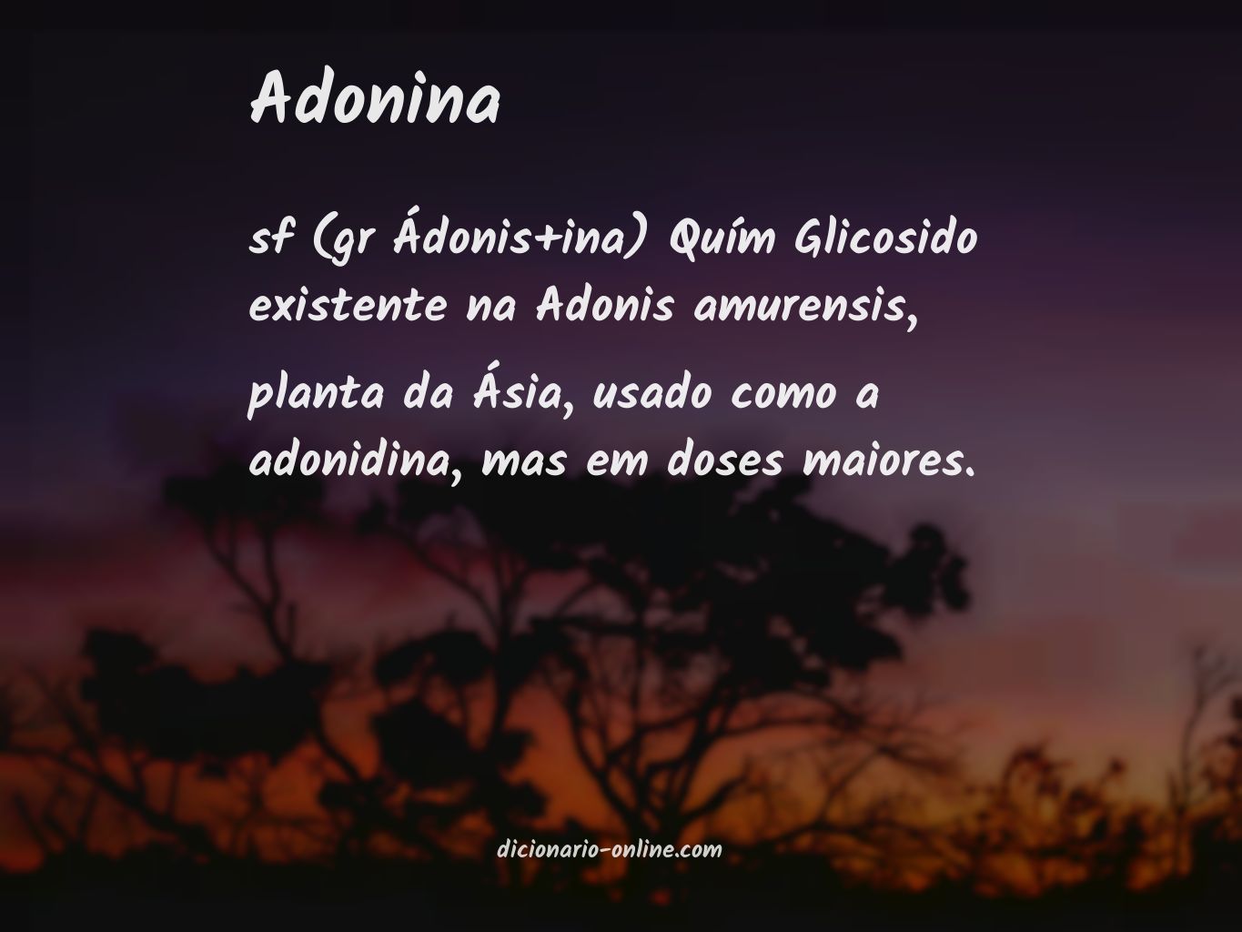 Significado de adonina