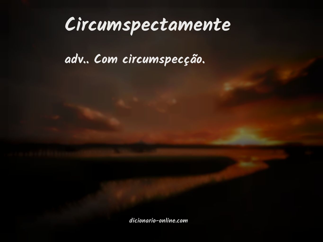 Significado de circumspectamente