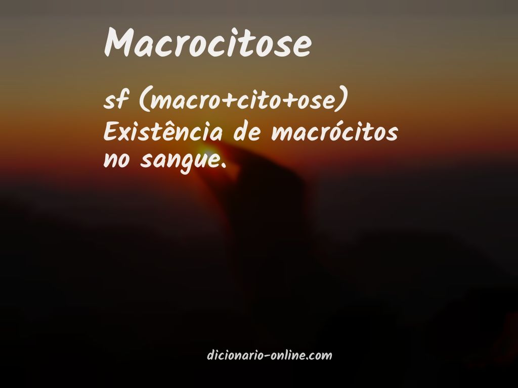 Significado de macrocitose