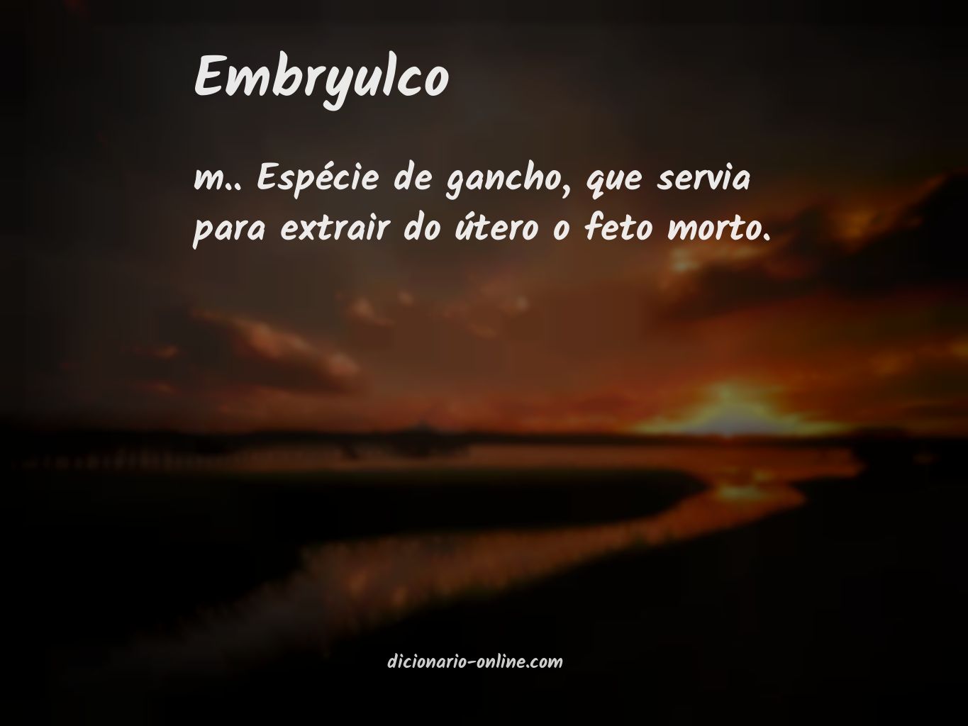 Significado de embryulco