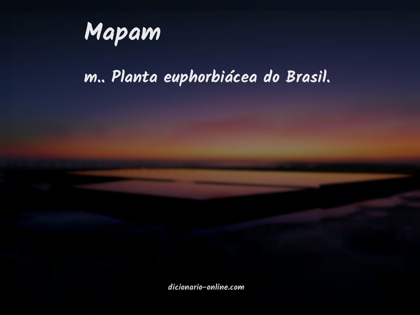 Significado de mapam