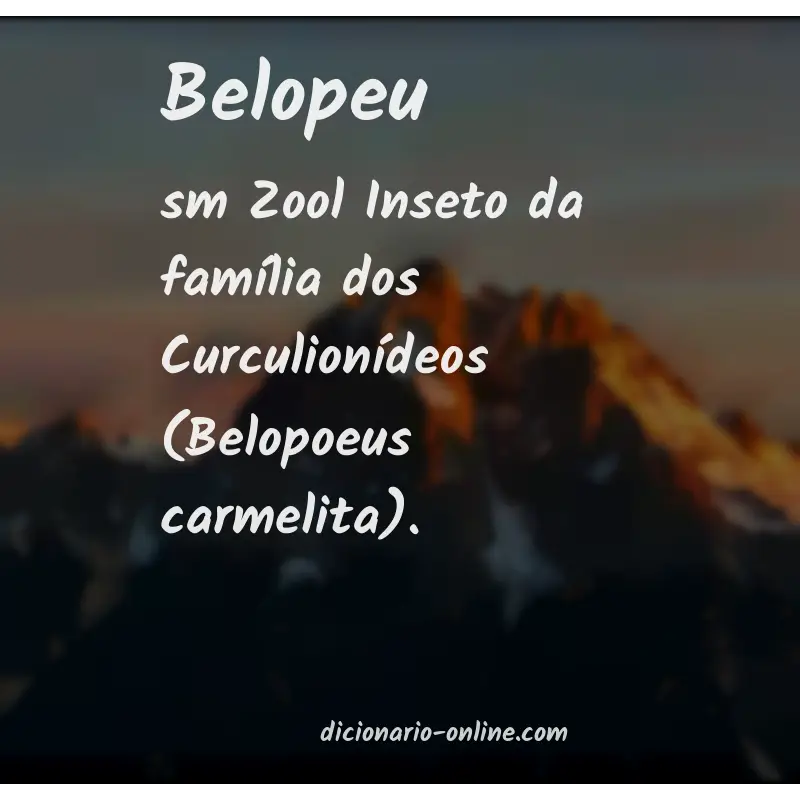 Significado de belopeu