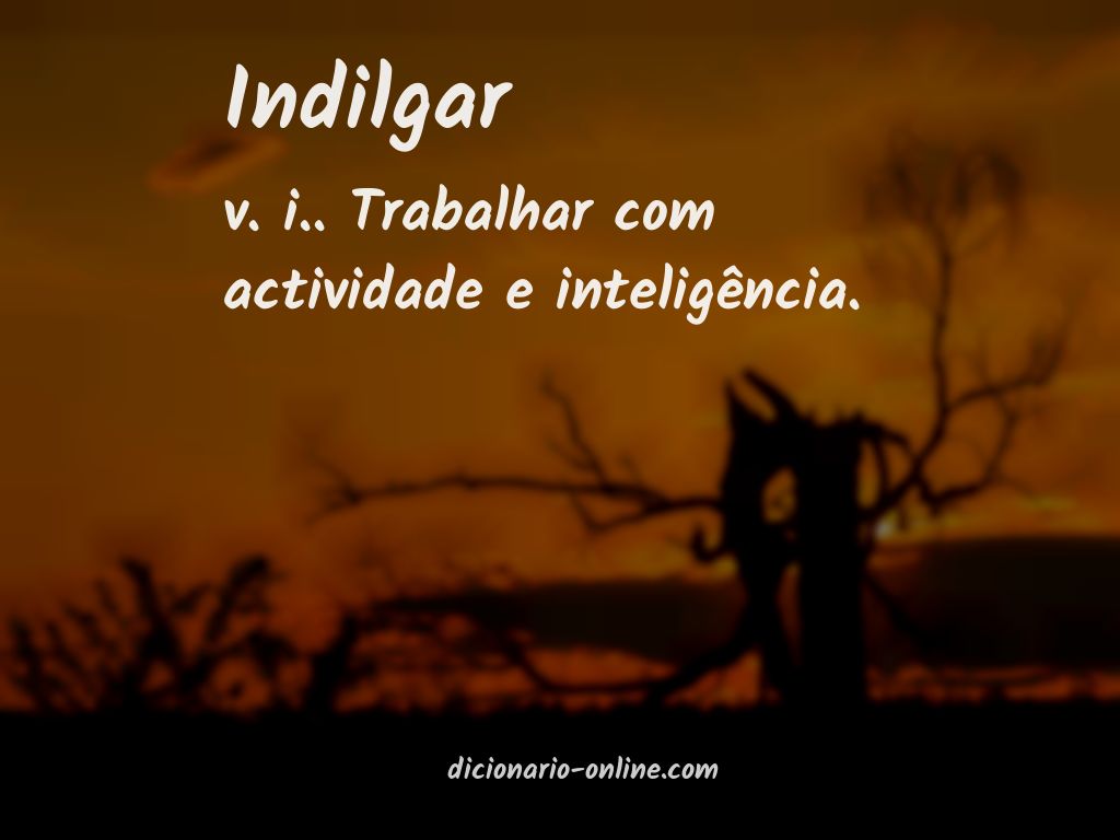 Significado de indilgar