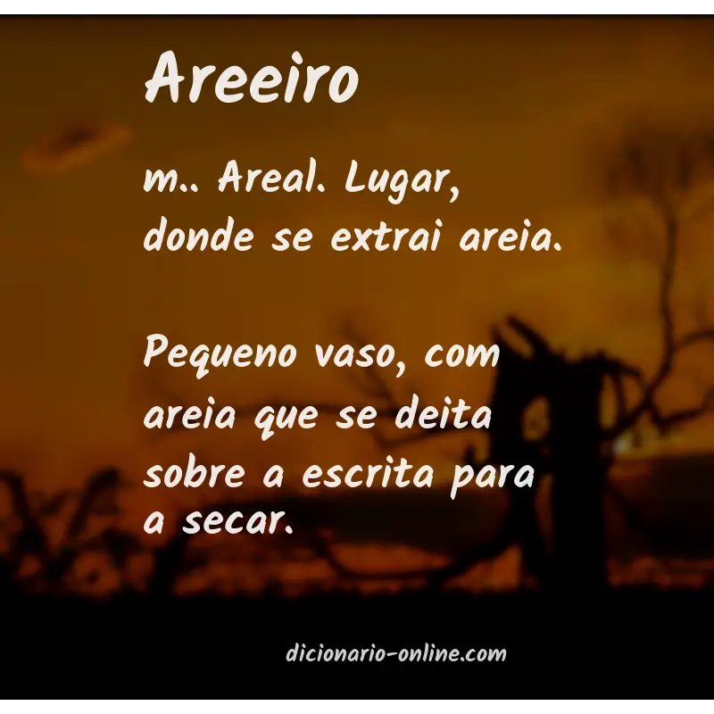 Significado de areeiro