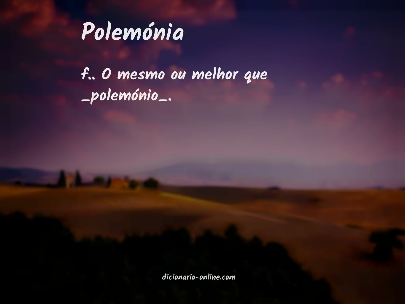 Significado de polemónia