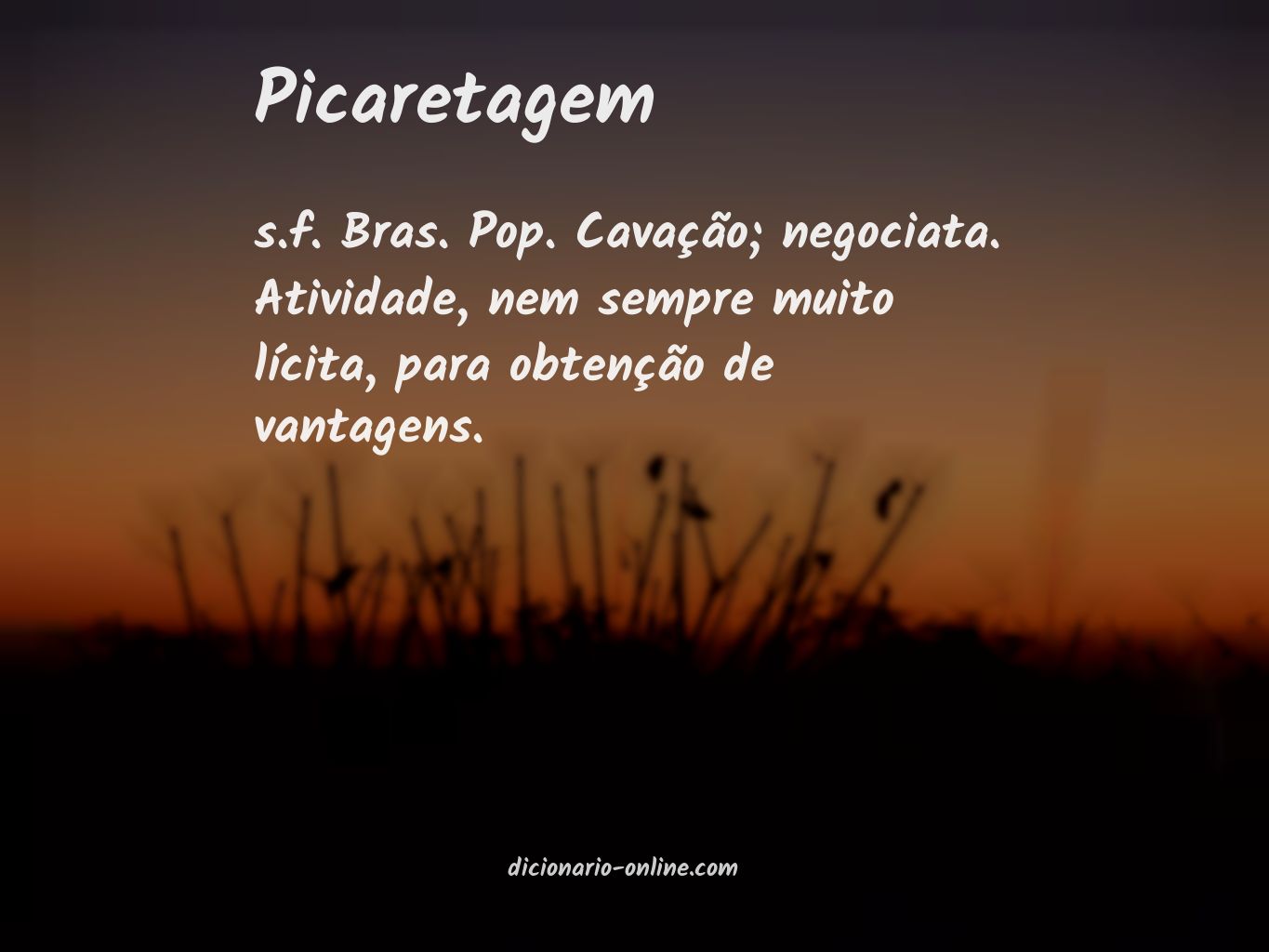 Significado de picaretagem