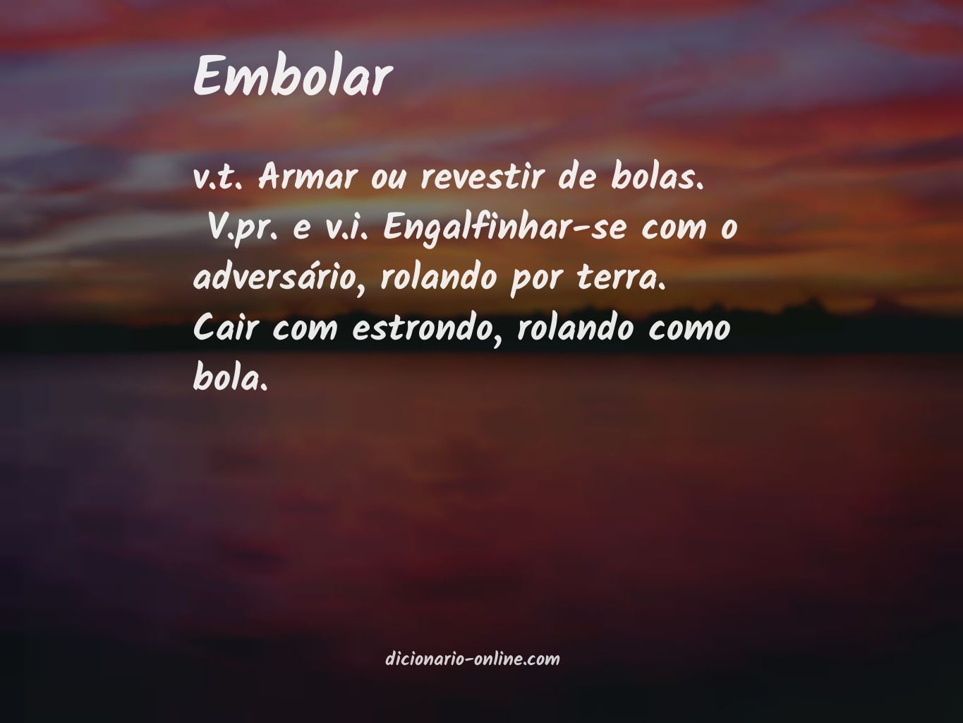 Significado de embolar