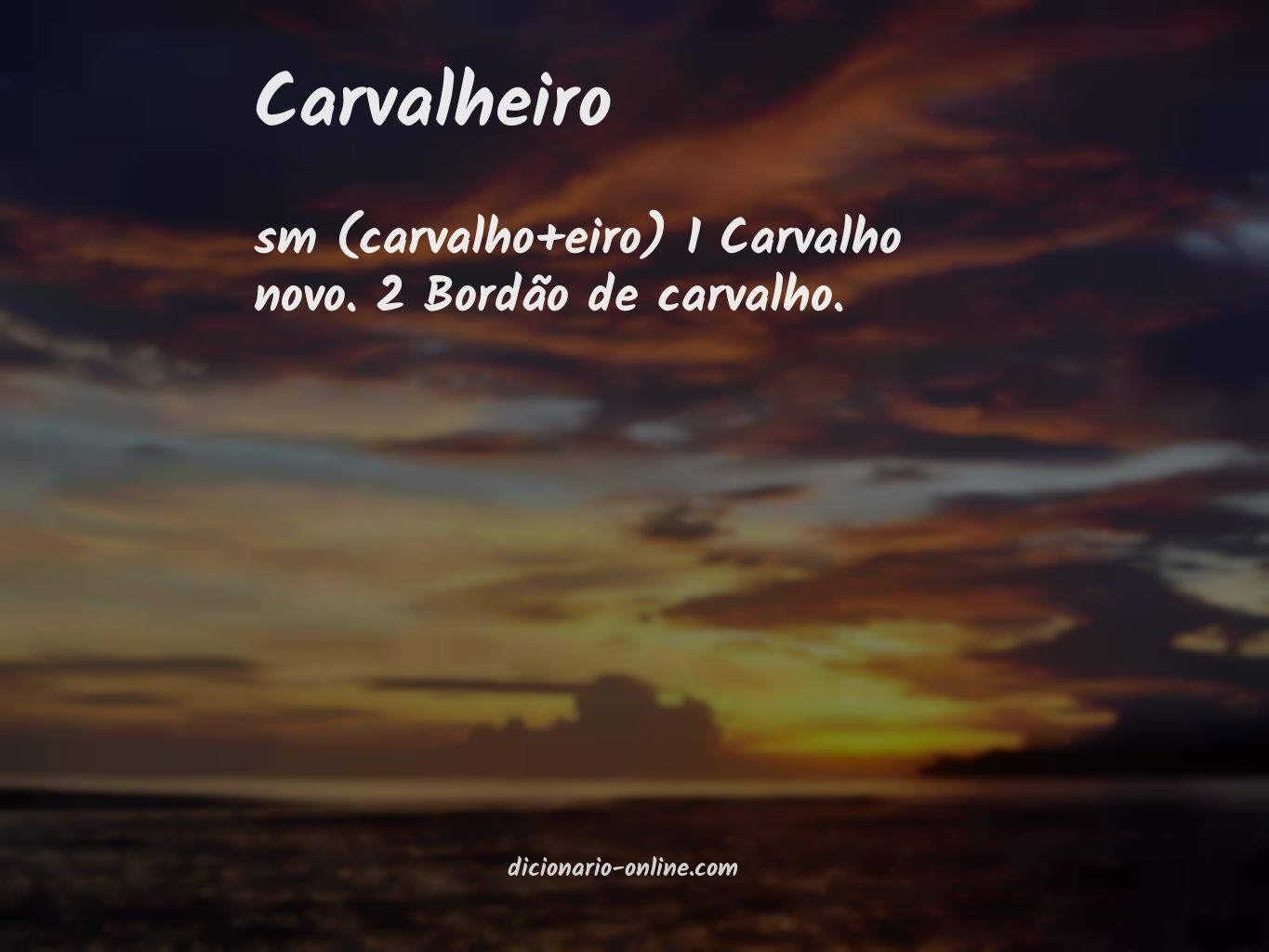 Significado de carvalheiro