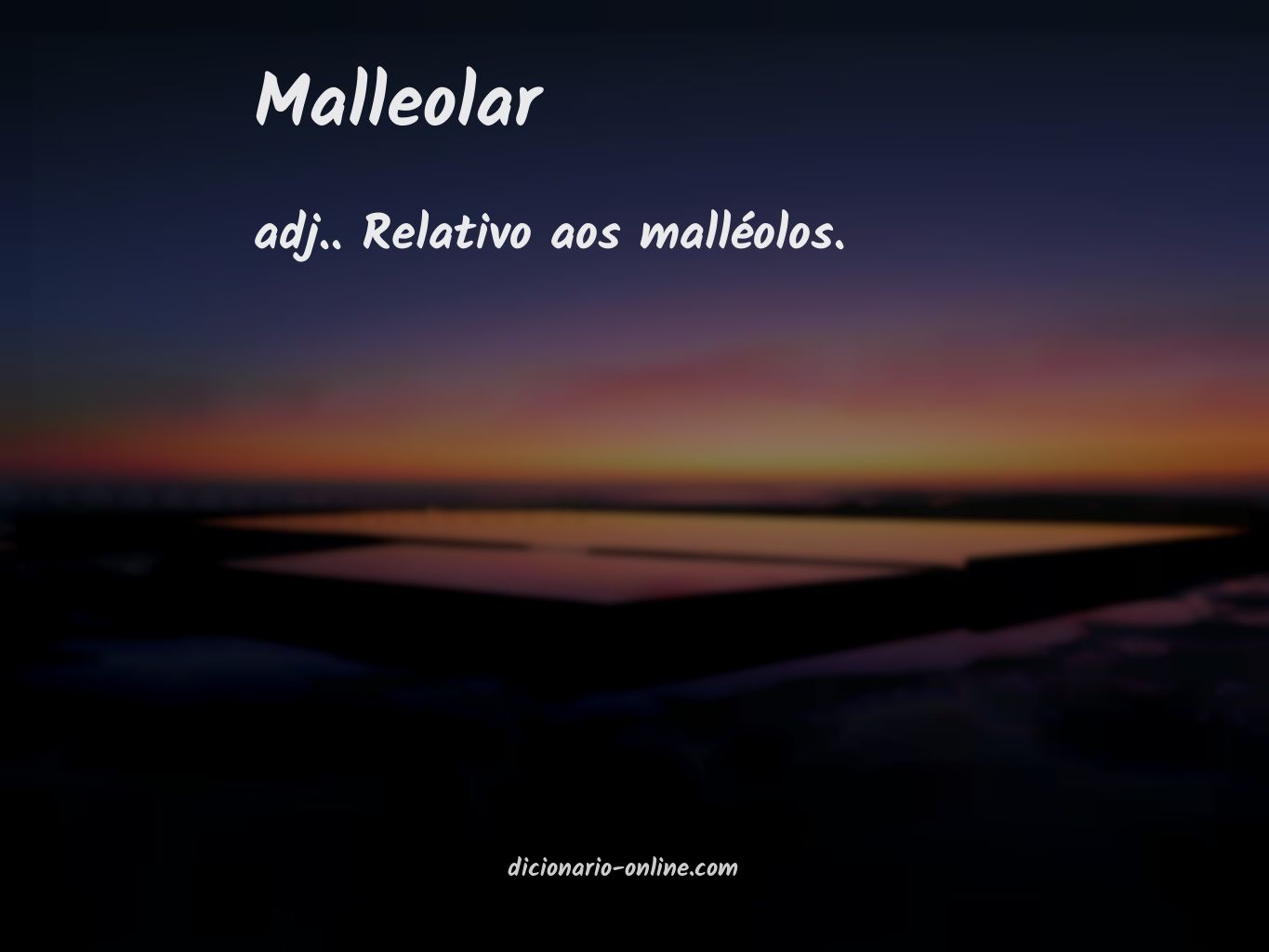 Significado de malleolar