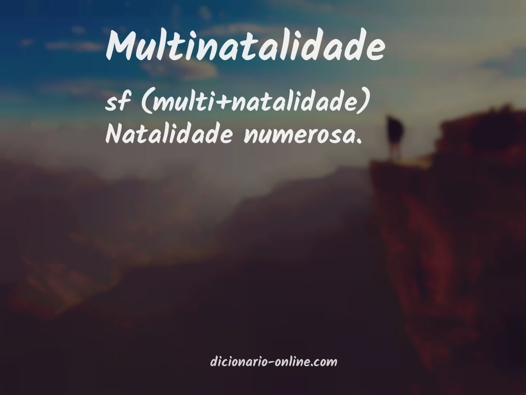 Significado de multinatalidade