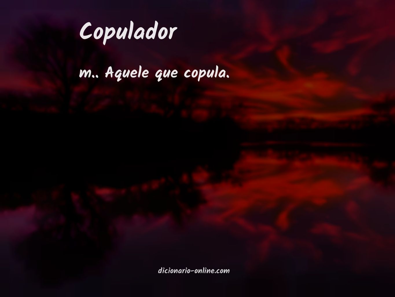 Significado de copulador