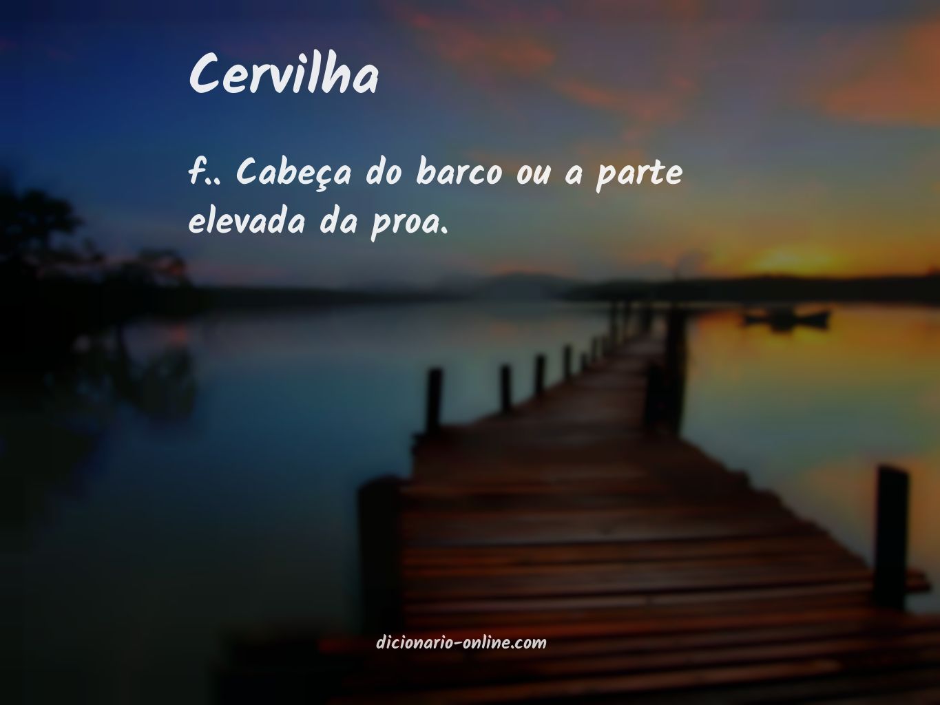 Significado de cervilha