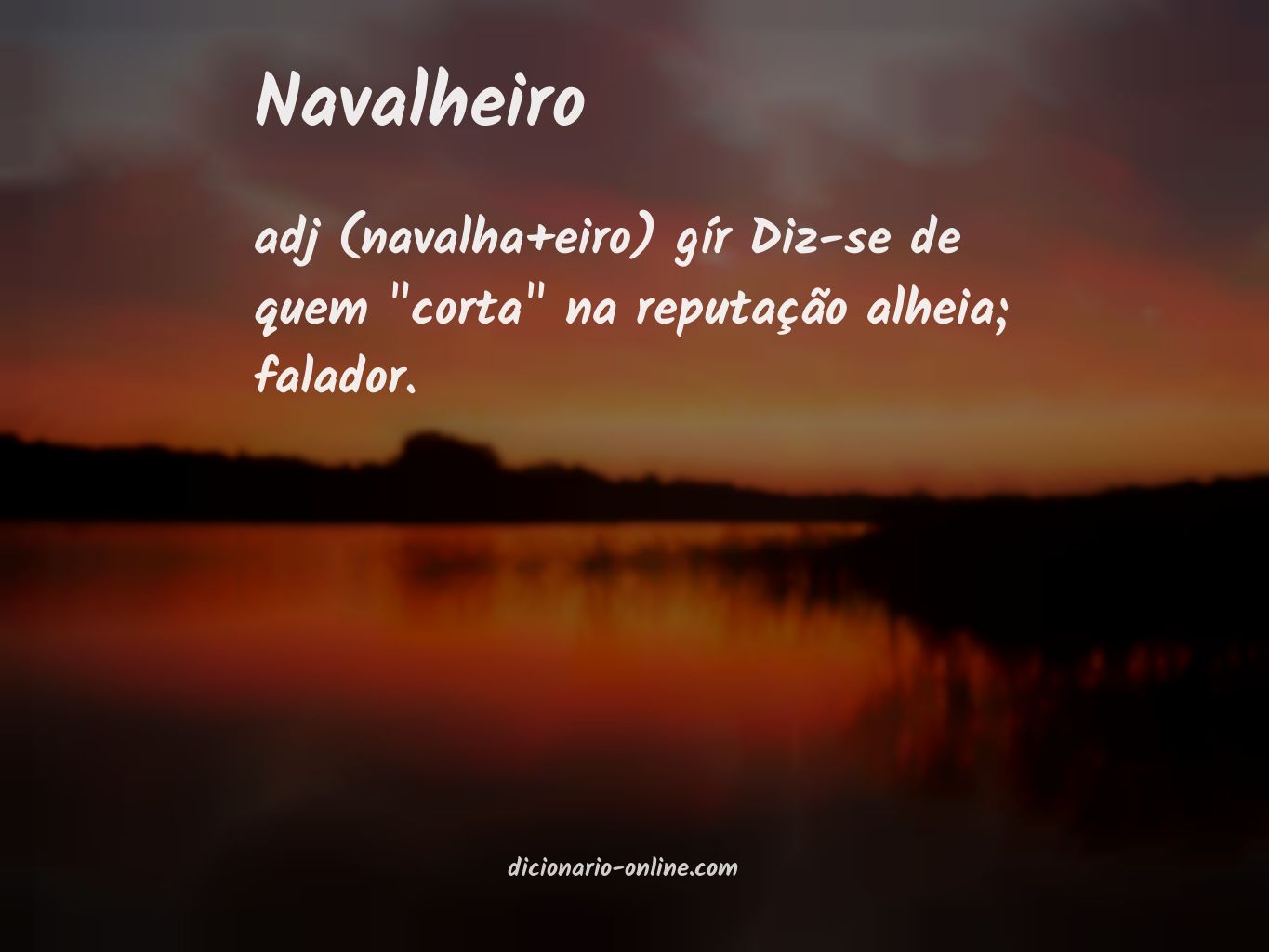 Significado de navalheiro