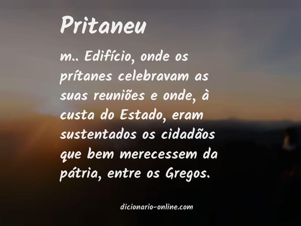 Significado de pritaneu