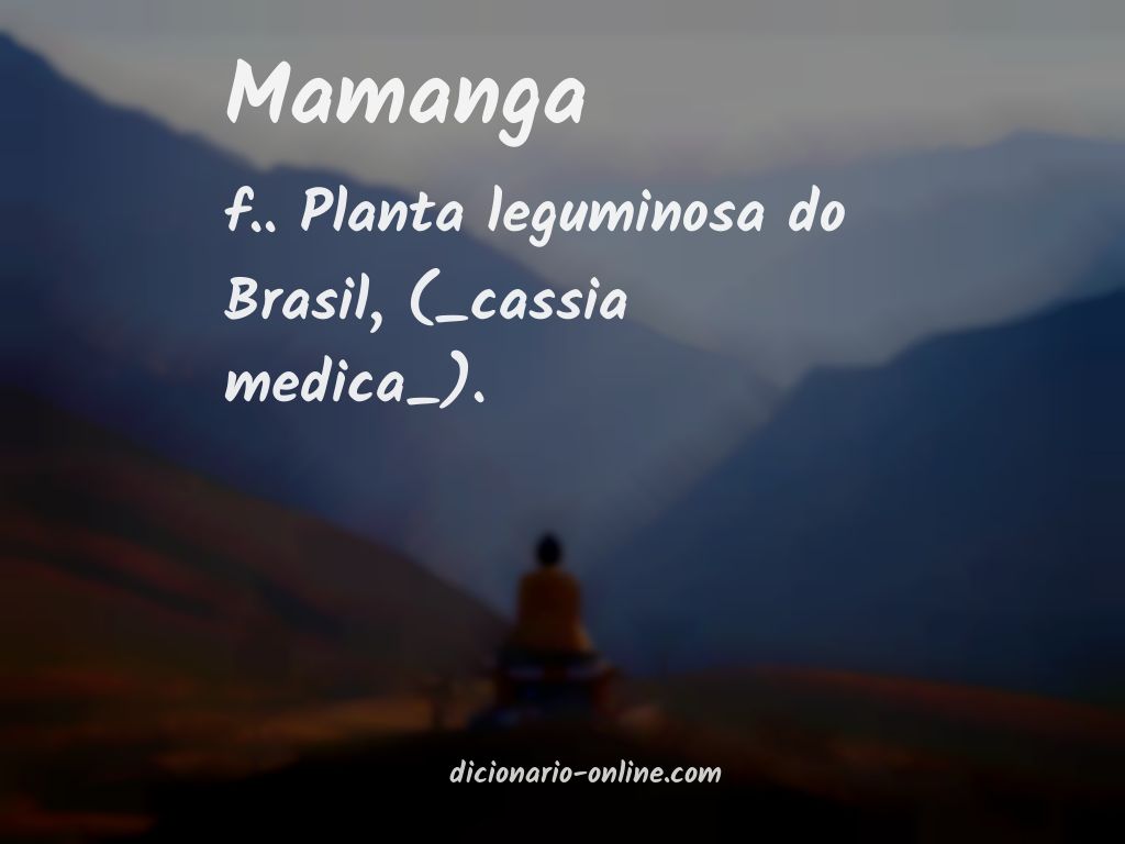 Significado de mamanga