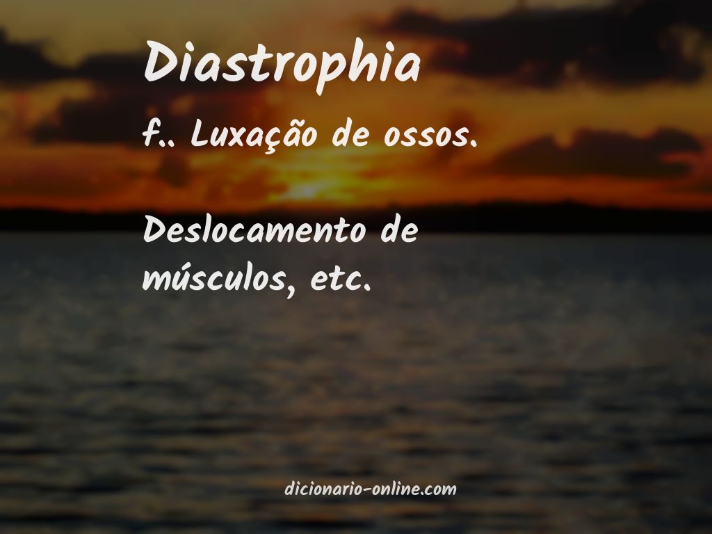 Significado de diastrophia