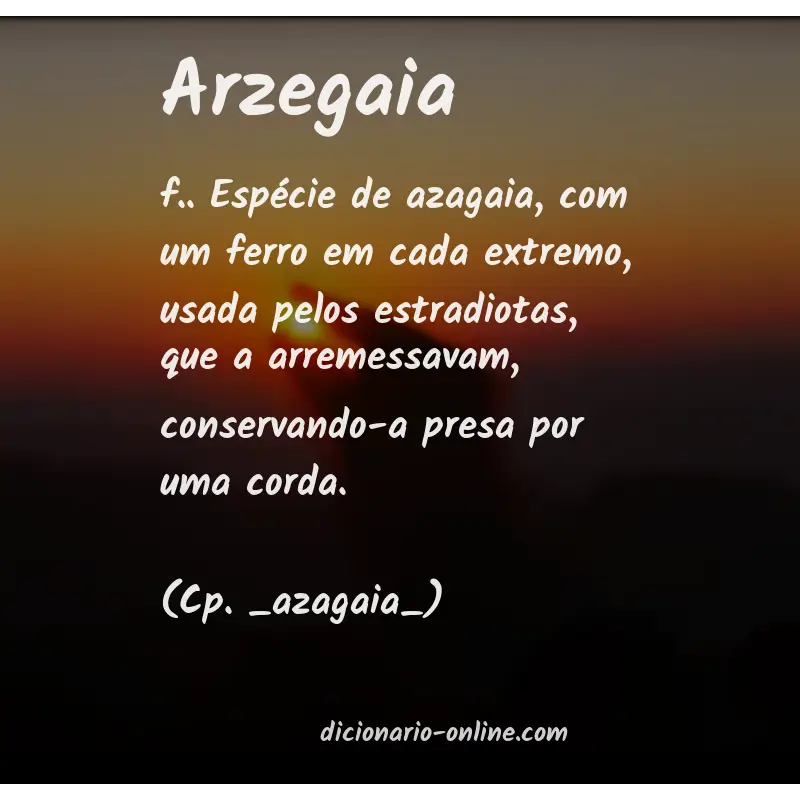 Significado de arzegaia