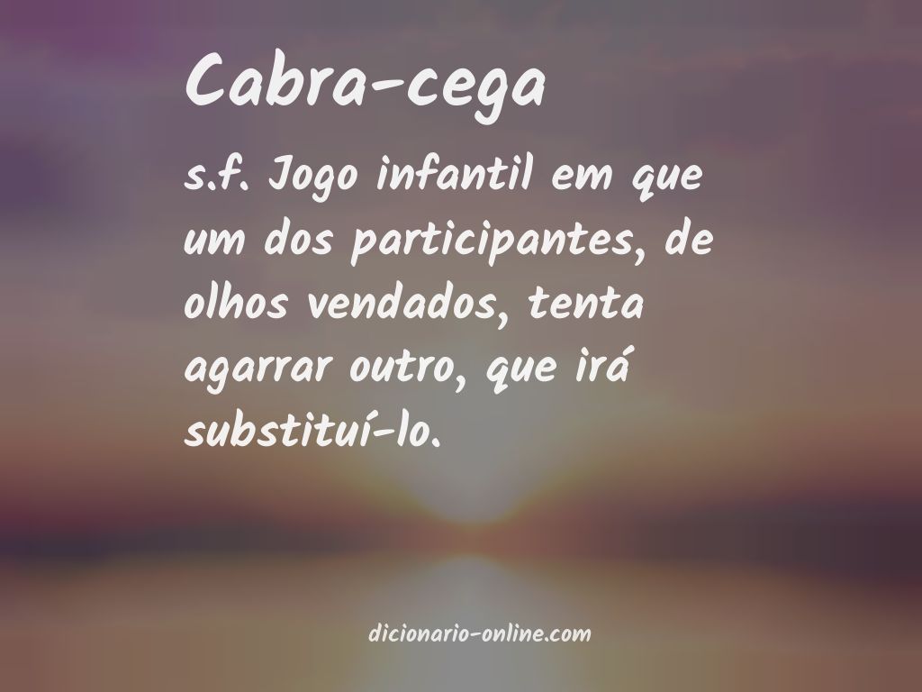 Significado de cabra-cega