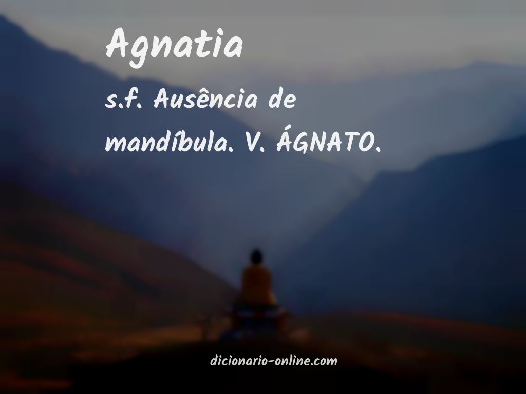Significado de agnatia