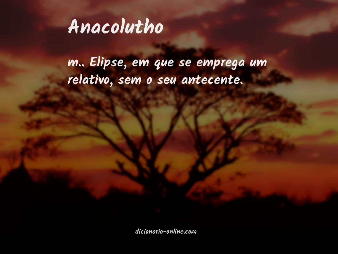 Significado de anacolutho