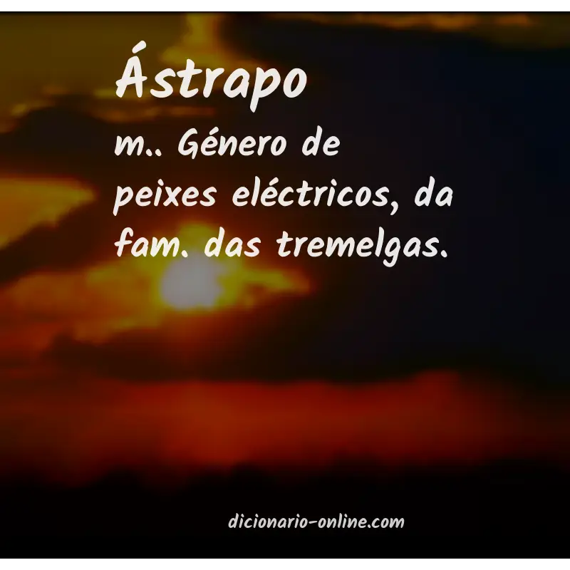 Significado de ástrapo