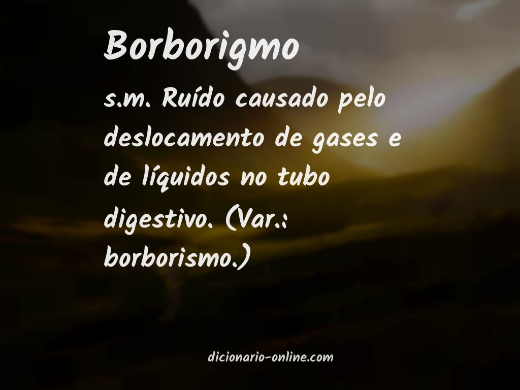 Significado de borborigmo