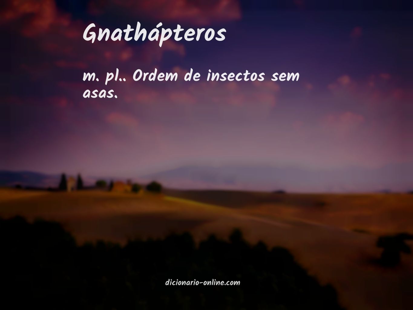 Significado de gnathápteros