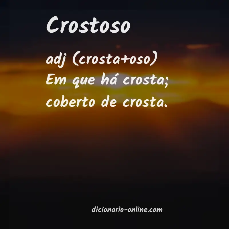 Significado de crostoso