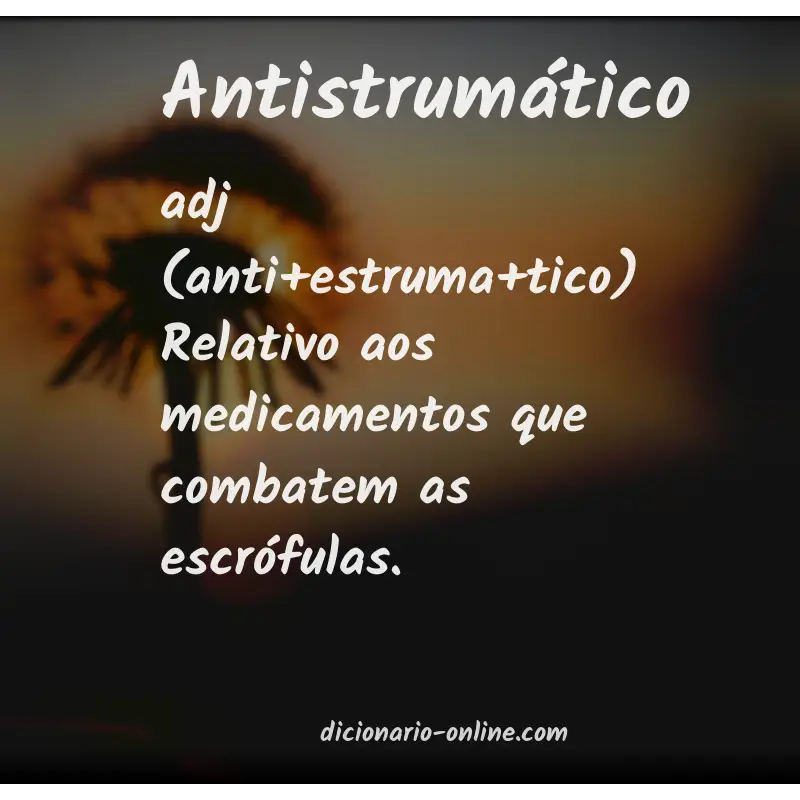 Significado de antistrumático