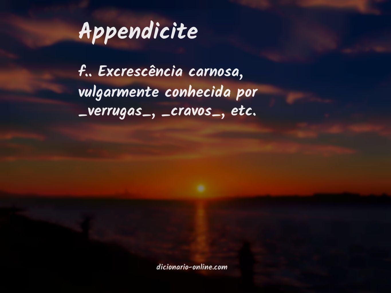 Significado de appendicite