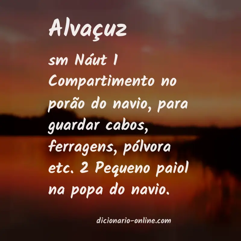 Significado de alvaçuz