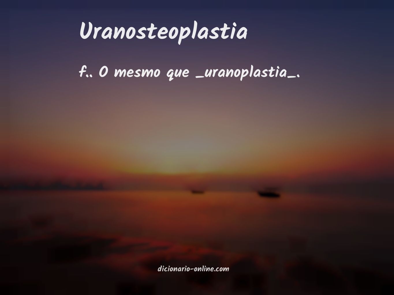 Significado de uranosteoplastia