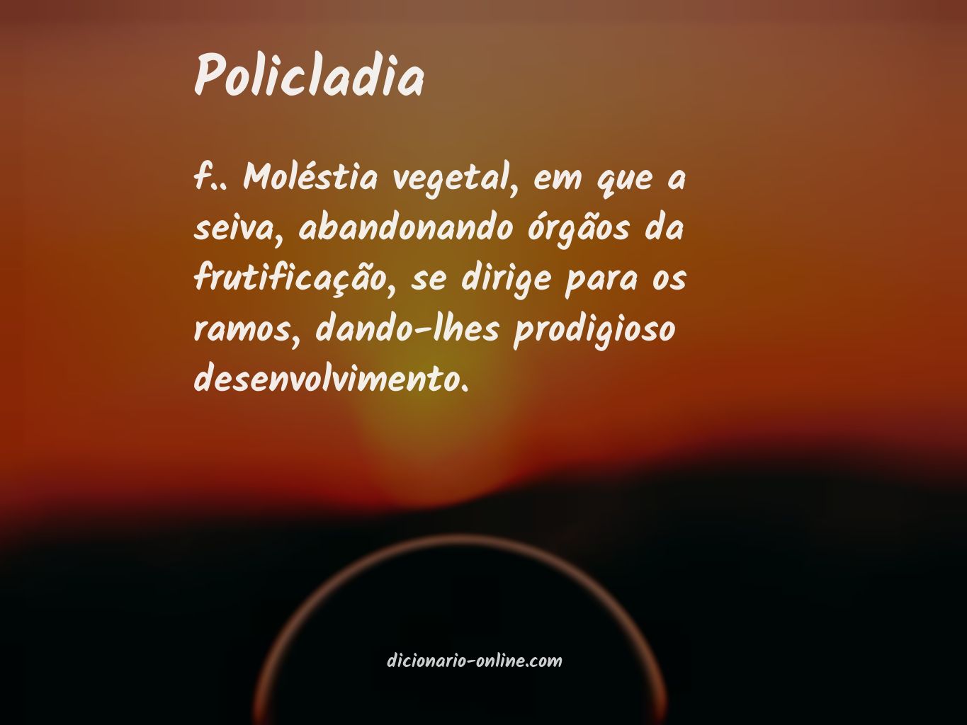 Significado de policladia