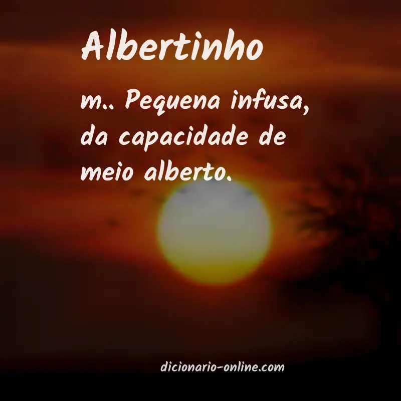 Significado de albertinho
