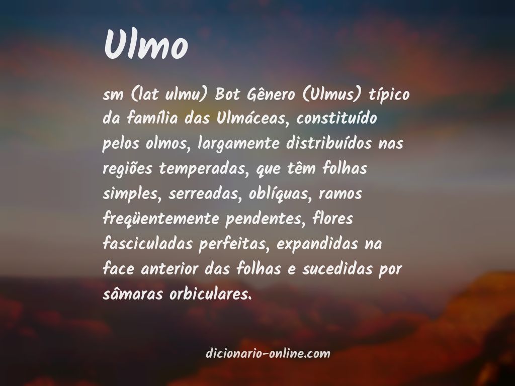 Significado de ulmo