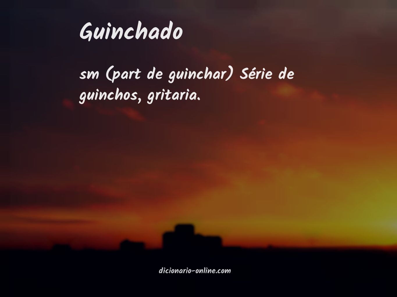 Significado de guinchado