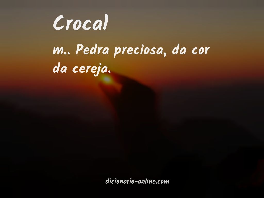 Significado de crocal