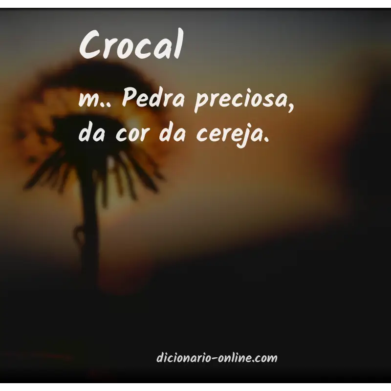 Significado de crocal