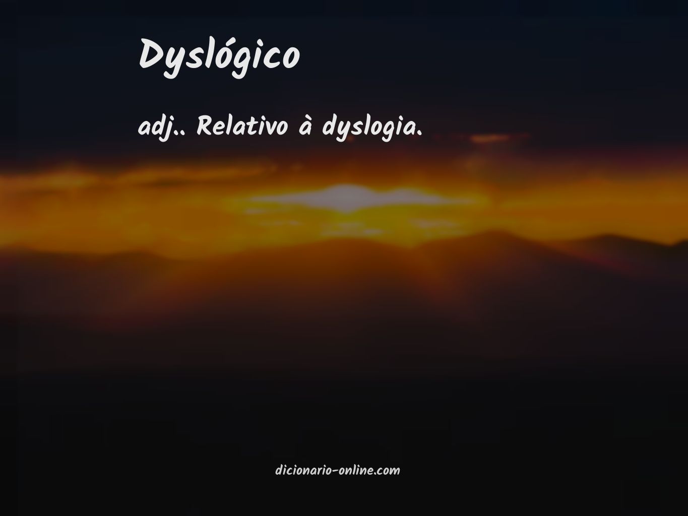 Significado de dyslógico